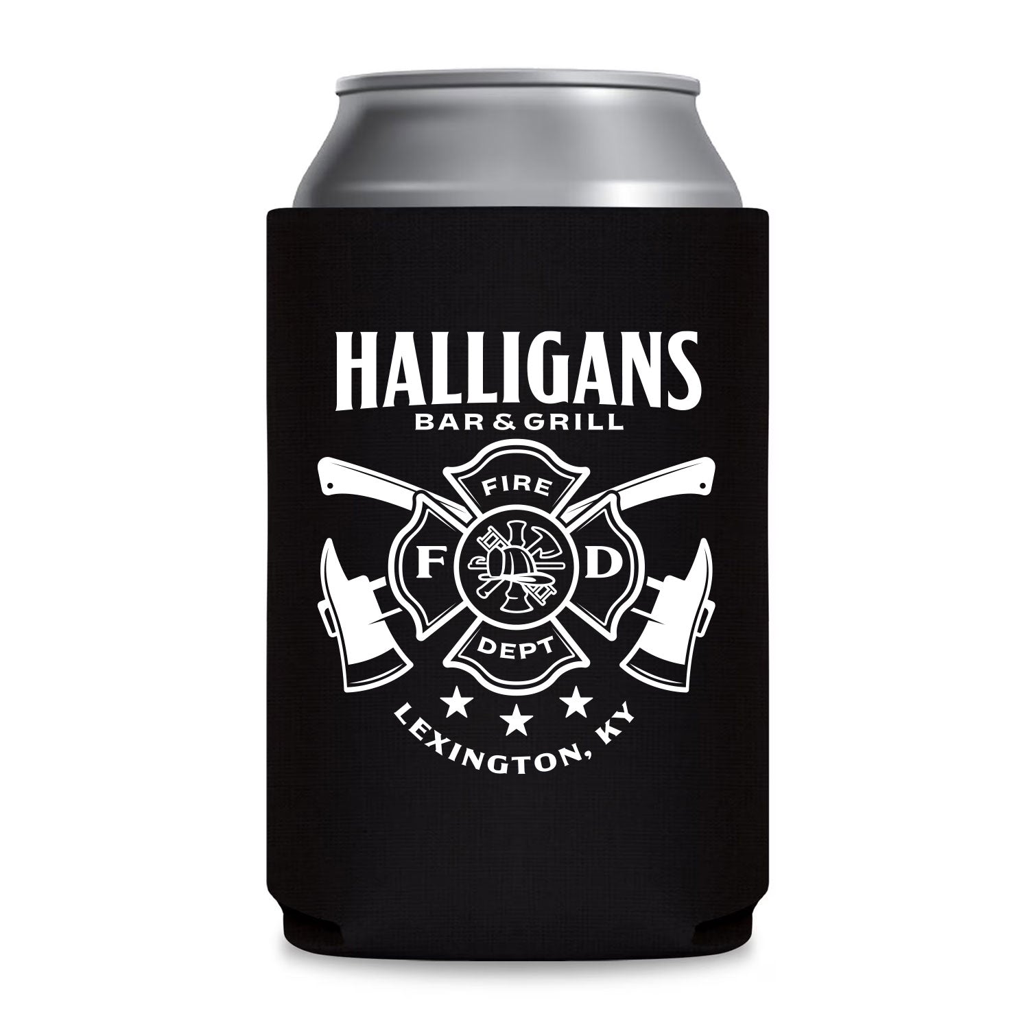 Halligans Bar & Grill Can Cooler